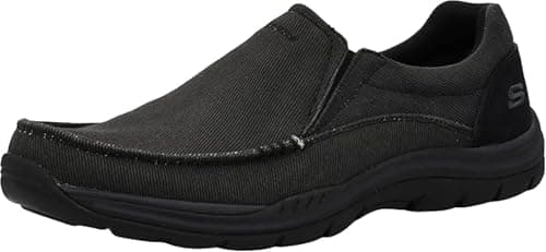 Skechers Men's Expected Avillo Relaxed-Fit Slip-On Loafer, Black/Black, 11 M US