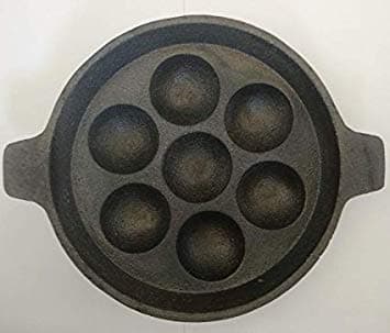 Saibalaji Enterprises Iron 7 Cavity Pan Black