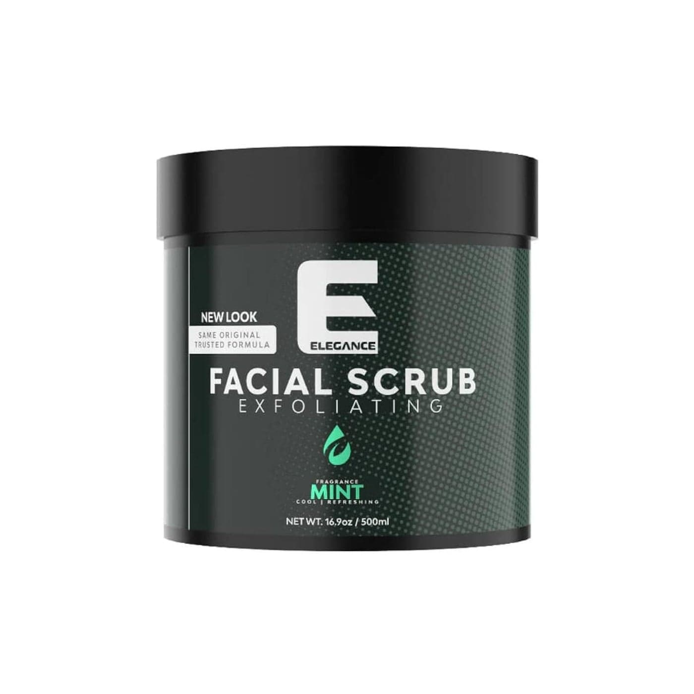 Elegance Natural Face Scrub 169 Oz Mint Based Facial Scrub Exfoliate and Eliminate Impuritites for a Healthy and Hydrated Glowing Skin