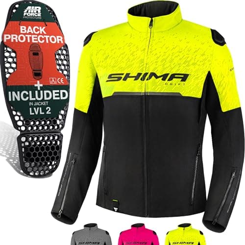 SHIMA DRIFT LADY Motorbike Jacket for Women - Lightweight Breathable Summer Mesh Womens City Biker Jacket with CE Back Shoulder Elbow Armor Pads Width Adjustment (Grey, L)
