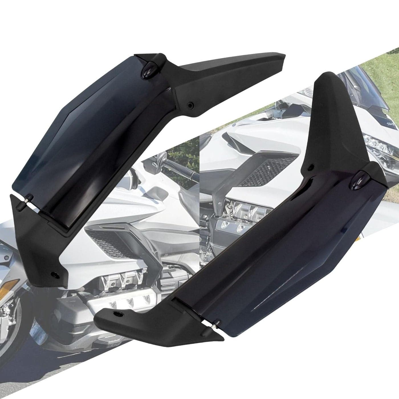 HCmotorku Adjustable Air Deflectors Side Fairing Wing Shield Fit for Honda Gold Wing GL1800 20182024