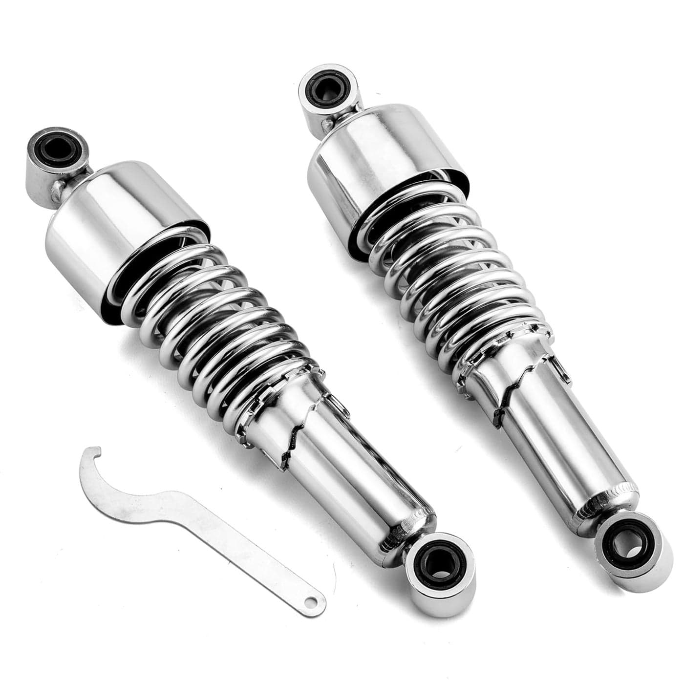 Mofun 1175 Rear Shocks Lowering Kit Preload Adjustable Chrome Compatible with Harley Sportster 883 1200 19882003 and 20042022