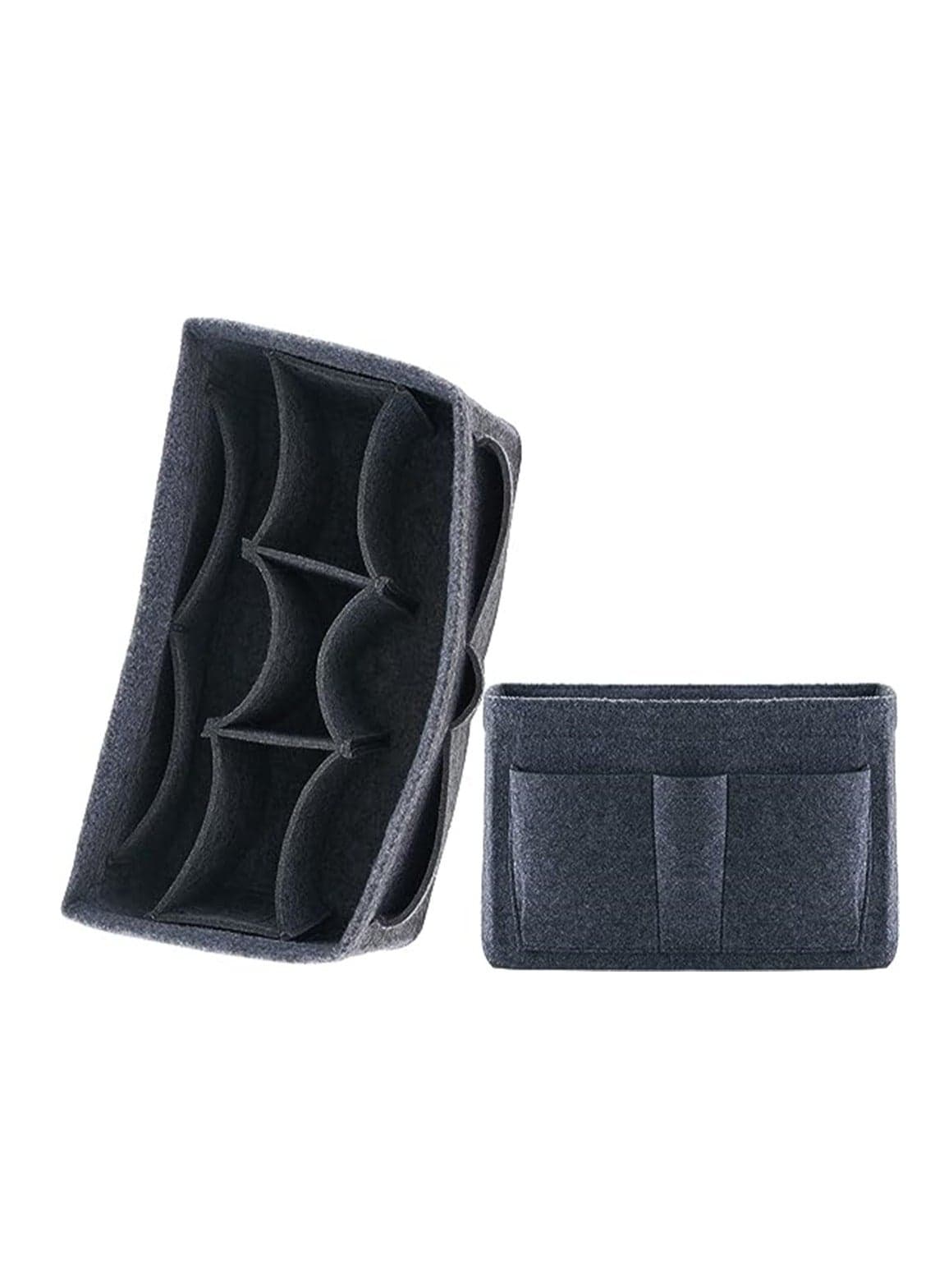 Purse Organizer Insert Women Felt Bag Organizer Insert Multi-Pocket Bag in Bag for Womens Handbag Travel Tote Hobo Bag Storage Purse Liner Divider for Any Brand Tote Grey Size XL