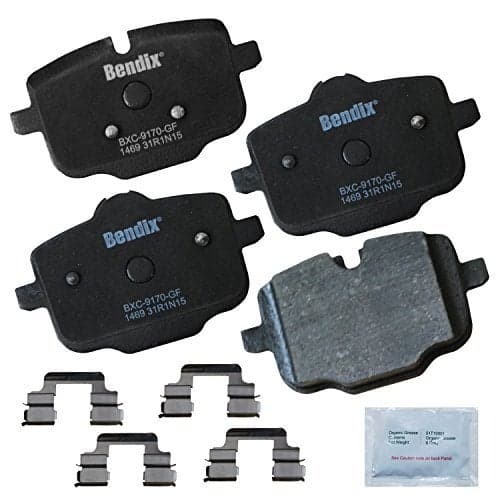 Bendix Priority1 CFC1469 Ceramic Rear Brake Pads for Select Models BMW 535i, 540i, 540i xDrive, 550i, 550i 640i, 640i Gran Coupe, xDrive 650i, 650i Alpina B6 M2, M3, M4, M5, M6, M6 X3, X4