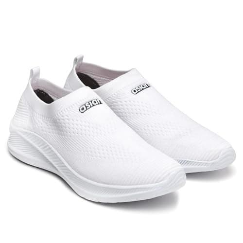 ASIAN Sports Shoes for Men | Soft Cushioned Insole || WIND-04 Running Shoes for Men White
