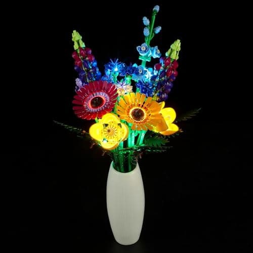 BRIKSMAX Led Light Kit for Lego10313 Wildflower Bouquet Compatible with Lego Icons Building Set Not Include Lego Set