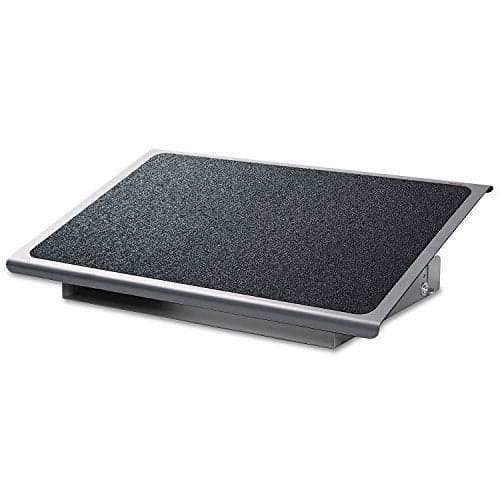 3M Foot Rest, Height and Tilt Adjustable, 22" Extra Wide Platform with Safety-Walk Slip Resistant Surface Provides Ample Room for Both Feet, Heavy Duty Steel Construction, Charcoal Gray (FR530CB)