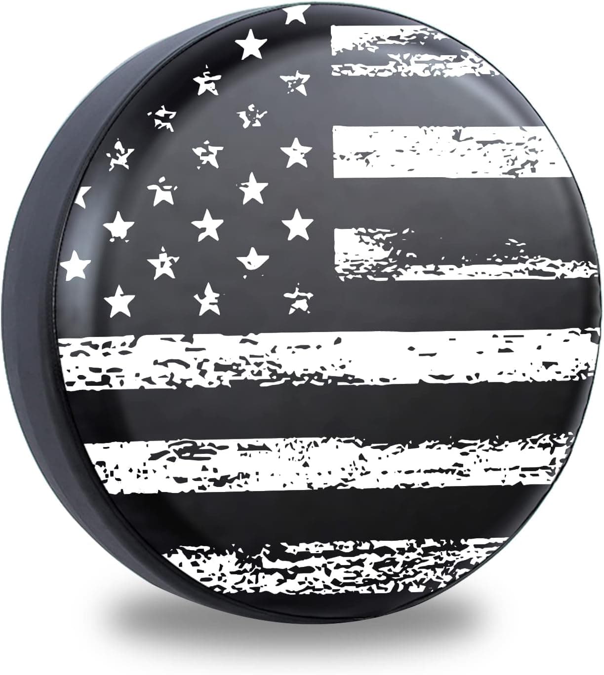 Jusen American Flag Spare Tire Cover for Jeep and SUV