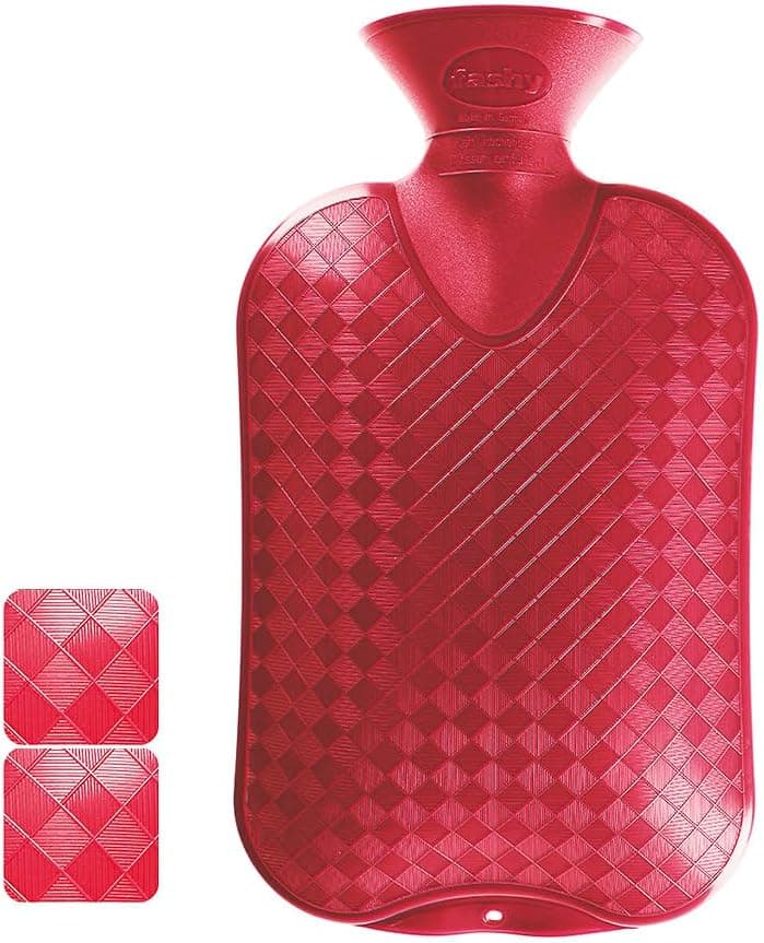 Fashy 2.0 Litre Cranberry Plain Hot Water Bottle