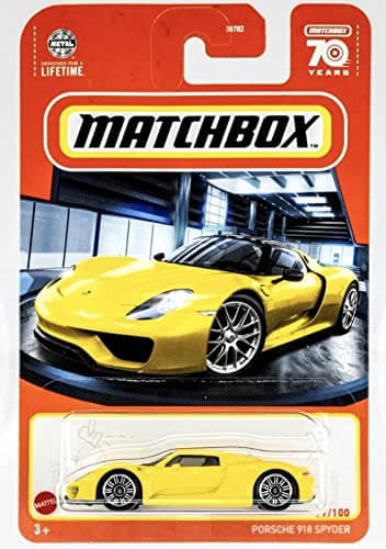 Matchbox Porsche 918 Spyder 77100 Yellow