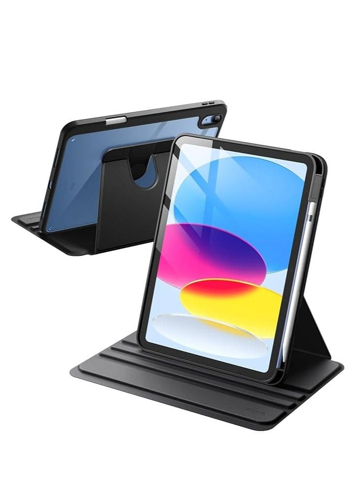 Rotating Protective Stand Cover for iPad 10th Generation 2022 109 Inch Clear Back Case with 360 Degree Rotation and Auto Wake Sleep Function