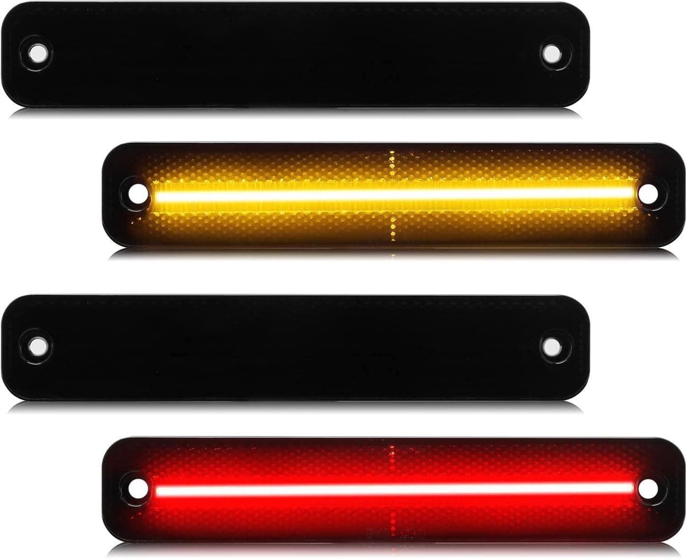SHINEFIT LED Side Marker Lights for Ford F Series Truck, Bronco, and Econoline Van (1973-1991) - Smoke Lens