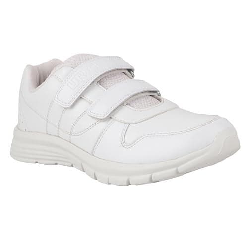 URJO 1160 Kid's School Shoes | Breathable, Lightweight & Durable | Memory Foam EVA Sole, Velcro Strap, Comfortable Fit Shoes Boys & Girls SS-1160-WHITE_Kids_9