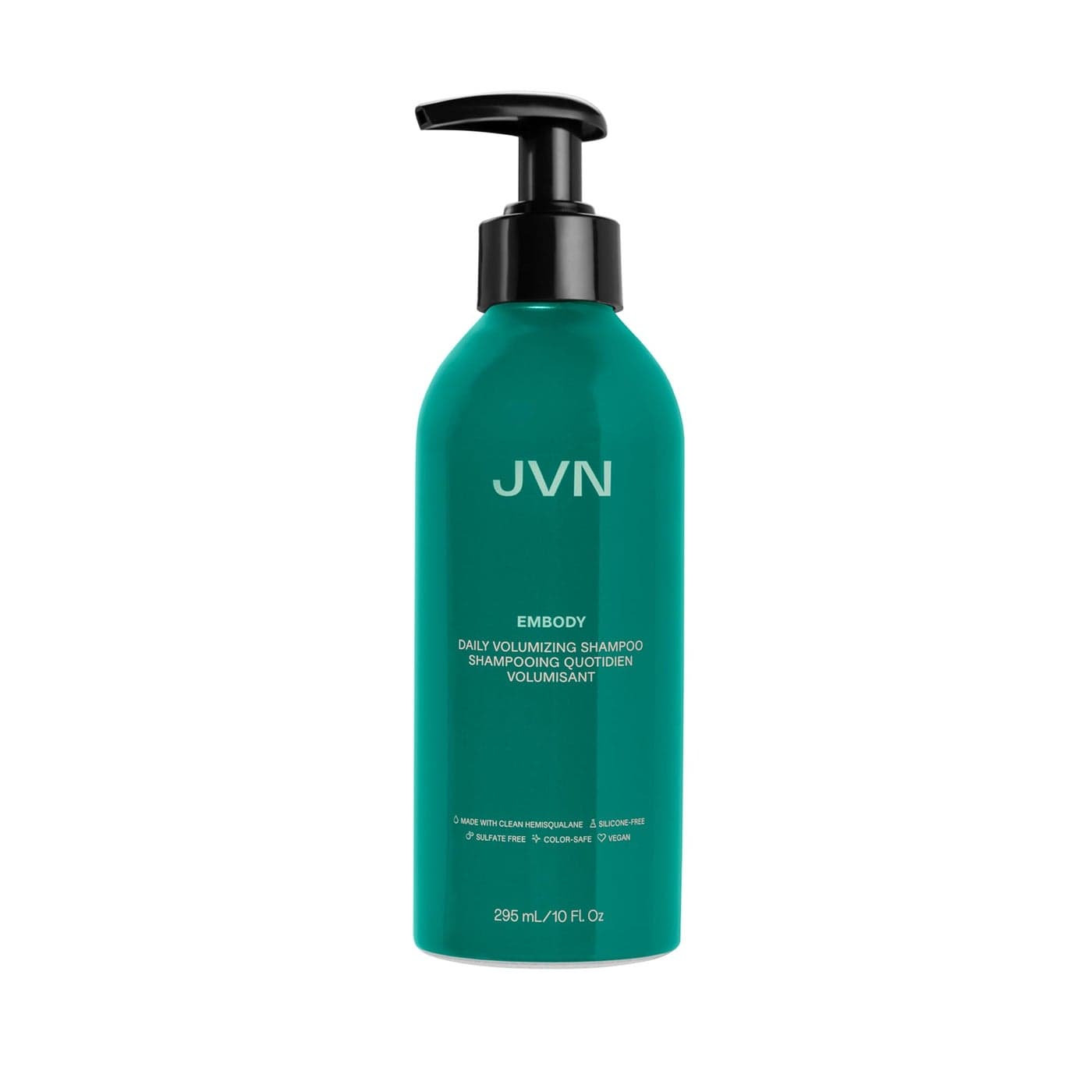 JVN Embody Volumizing Shampoo Clean VolumeBoosting Shampoo for All Hair Types Clarifying Adds Fullness and Restores Shine SulfateFree 10 Fluid Ounces