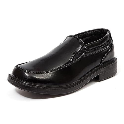 Deer Stags Brian Slip-On Dress Loafer, Black, 11.5 Little Kid Medium