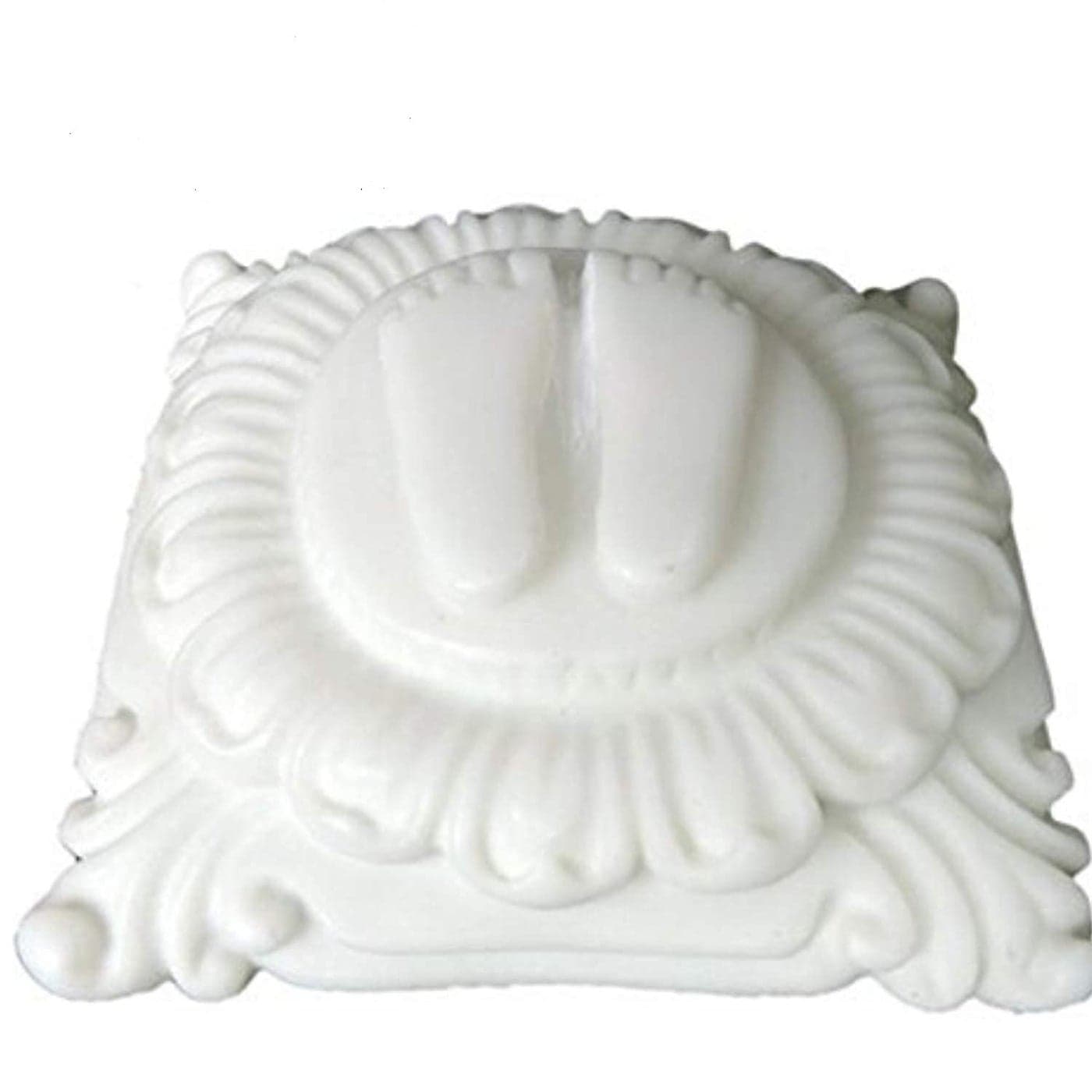 Sai Amrut Religious Handmade Polymarble Charan Paduka Standard Multicolour