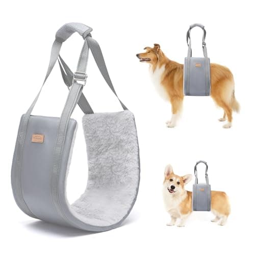 Dog Lift Harness for Large Dogs Adjustable Dog Sling for Back Legs Hip Support Harness to Help Lift Dogs Rear for Helps Senior Injured Disabled and After ACL Surgery Dogs Large Grey