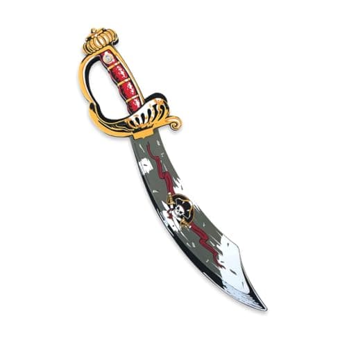Liontouch Pirate Sabre Captain Cross Age 38 Years Pretend Play Skull Toy for Boys Safe CutlassLike Foam Sword for Sailing The Caribbeans Ideal Accessory for Dress Up Costumes