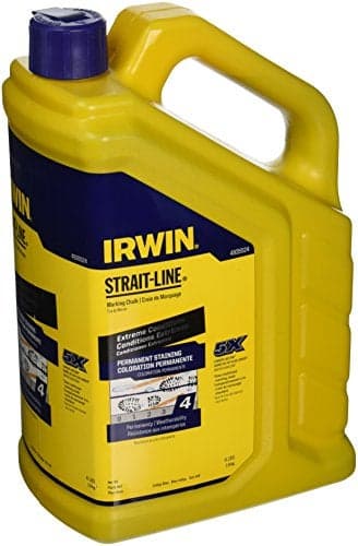 IRWIN Tools STRAIT-LINE Permanent Staining Marking Chalk, Indigo Blue, 4 lb (4935524)