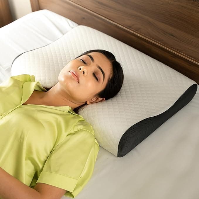 KAPIDA Memory Foam Pillows Neck Pillow Bed Pillow for Sleeping Ergonomic Cervical Pillow for Neck and Shoulder Pain ReliefOrthopedic Contour Pillow for Side Back Stomach Sleeper