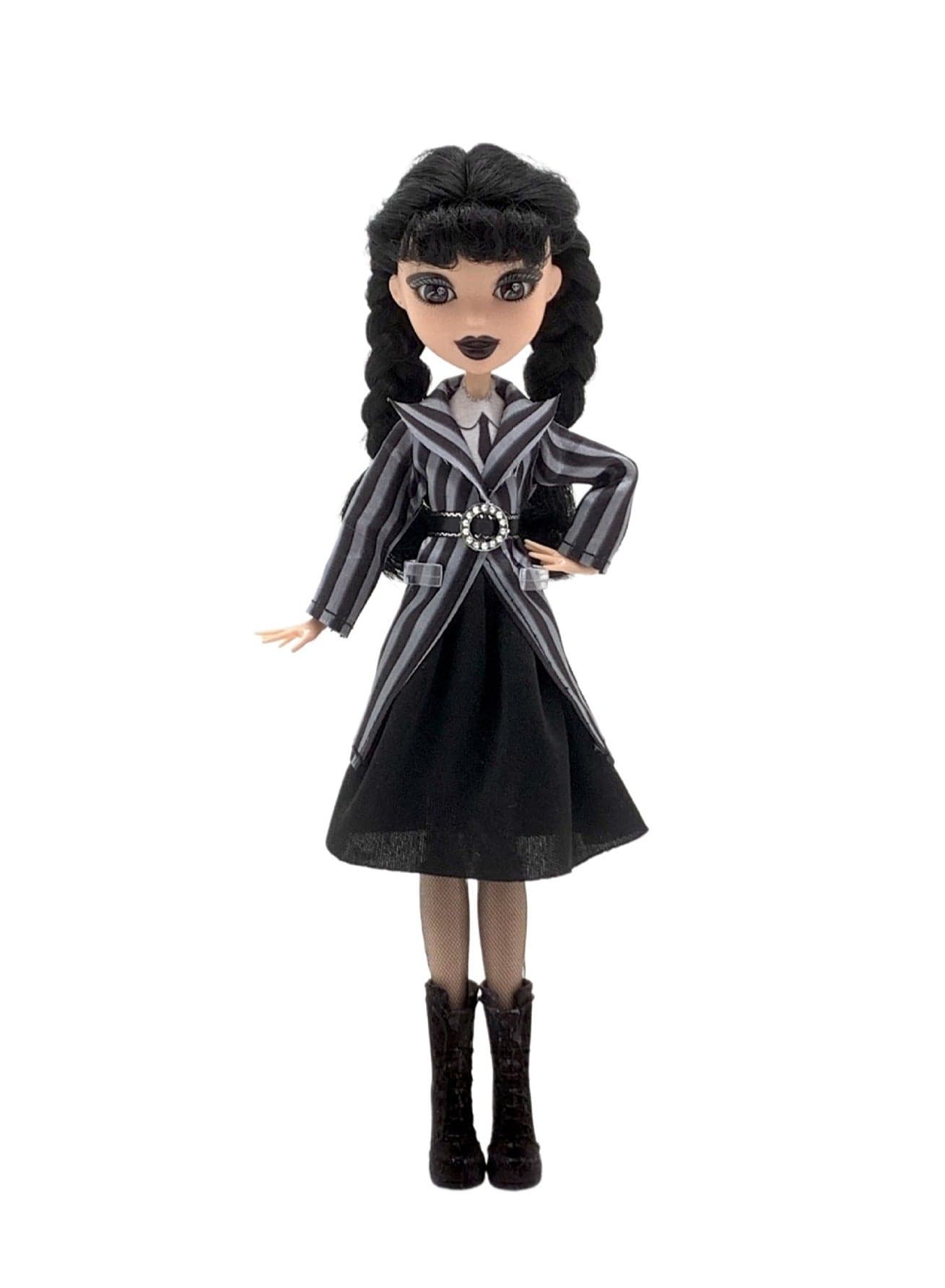 26cm Long Hair School Uniform Simulation Reborn Doll 11 Joints Movable, Lifelike Doll Lifelike Adams Family Doll Girl Toy Doll Clothes Suitable For 3 Years Old And Above