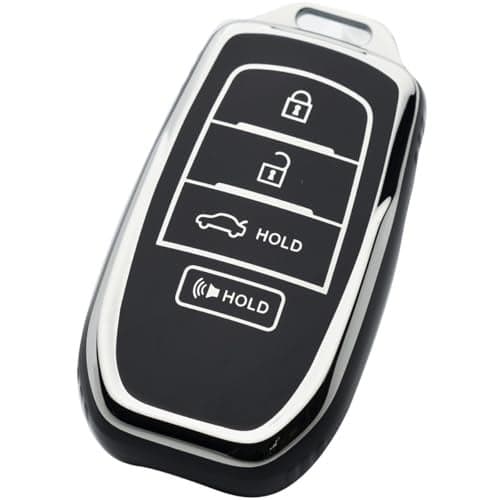 WTSHOPME Key Fob Cover Fit for Toyota Camry 2025 Crown Corolla Cross Highlander Tundra Prius Venza Sequoia