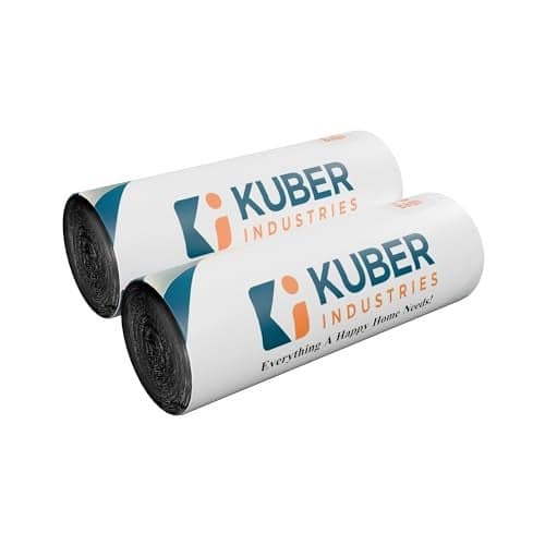 Kuber Industries (Small) Eco - Friendly Dustbin Bags - (60 Pcs) Leakproof | Odour Free | Strong Garbage Bags - For Trash And Waste - Dustbin Covers For Home And Office (19 x 17 Inches) (Black)