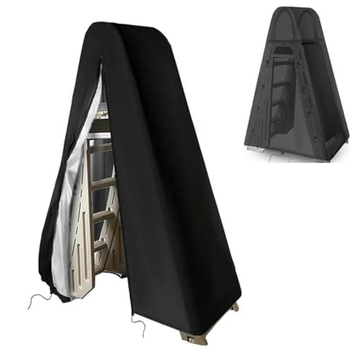 Patio Pool Ladder Cover 78Wx22Lx63H Inch Ladder Cover for 7200 Roll Guard Above Ground Pool Ladder Outdoor Swimming Pool Platform Ladder Covers with Zipper Adjustable Drawstring