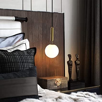 kinis Nordic Gold KIN-8051 Hanging Lamp/Pendant Lamp/Ceiling Light to Décor Home/Living Room/Bedroom/Office/Dining/Café (Pack of 1, Without Bulb)