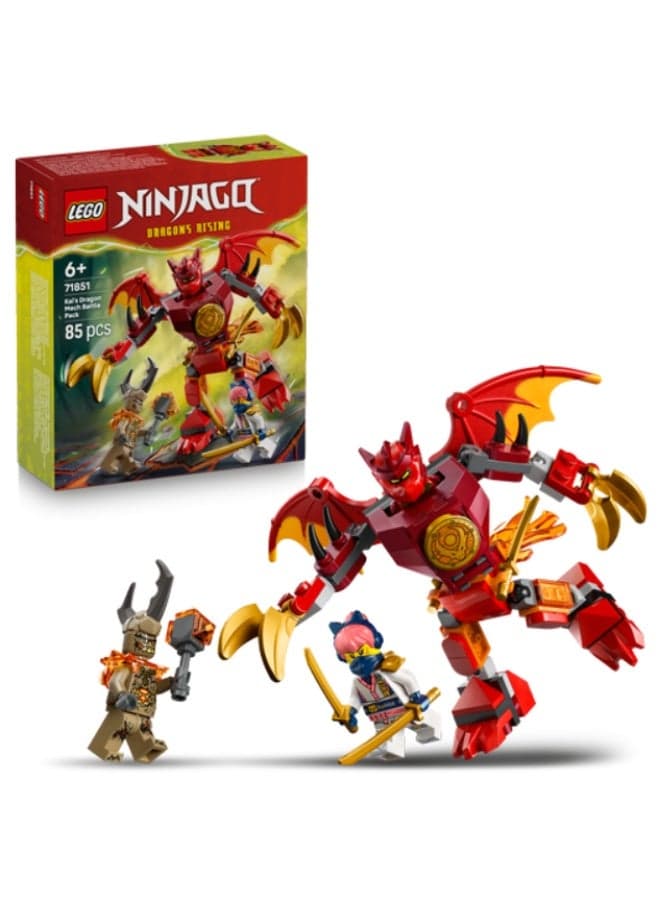 LEGO NINJAGO Kai's Dragon Mech Battle Pack Building Set