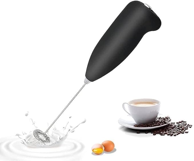 KRISHEEV ENTERPRISE Stainless Steel Mixer With Powerful Handheld Mini Stand Soft Touch Hand Blender For Coffee Hot Milk Egg Beater Mock Tails Lattes Cappuccino