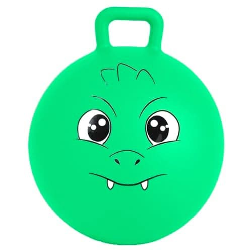Xino Sports Hopping Ball for Kids 18 Inch Hopper Ball with Handle Green Jumping Bouncer Toy for Indoor and Outdoor Play