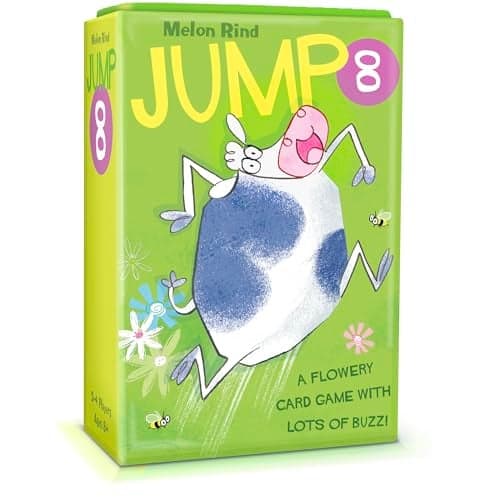 Melon Rind Jump 8 Math Game for Kids Learning Multiples of 8 Lively Fun Card Game Quick Activity for Boosting Math Confidence Easy Screenless Fun Ages 8