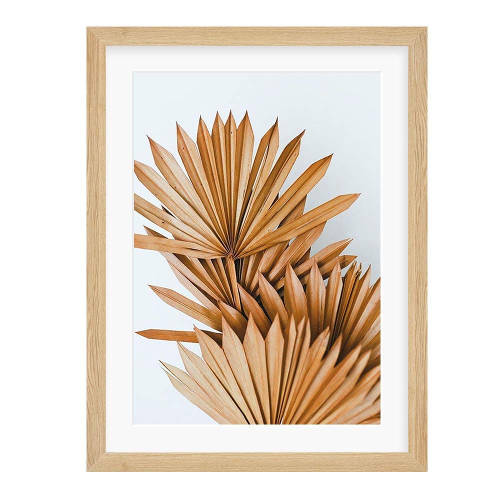 COLOSSAL ART HOUSE Dry Leaf Art Framed Poster for Home Office wall Decoration Portrait Wall Display Brown 13x17 Inch Frame with Art Print