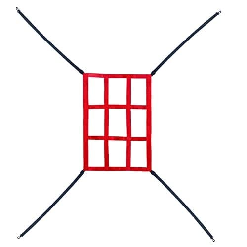 Strike Zone Target for Baseball Softball net Throwing Pitching Hitting Batting Catching Practice Target Pitcher Accuracy Training Aids Red9 Hole1 Pack