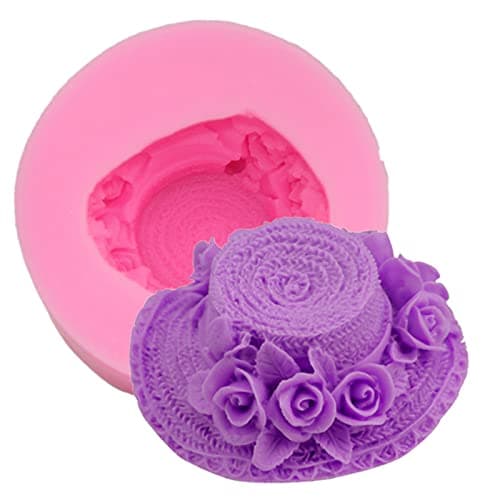 Sun Hat Silicone Mold for Fondant Chocolate Candy Cake Decoration Baking Pastry Tools Silicone Soap Mold Resin Polymer Clay Mold