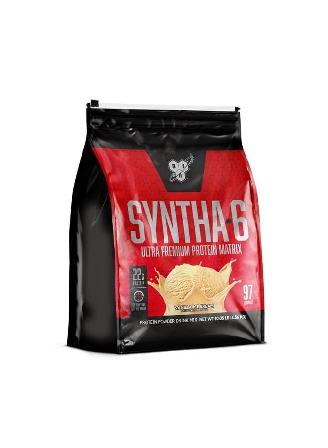 SYNTHA-6 Whey Protein Powder, Vanilla Protein Powder with Micellar Casein, Milk Protein Isolate Powder, Vanilla Ice Cream, 97 Servings (Package May Vary)