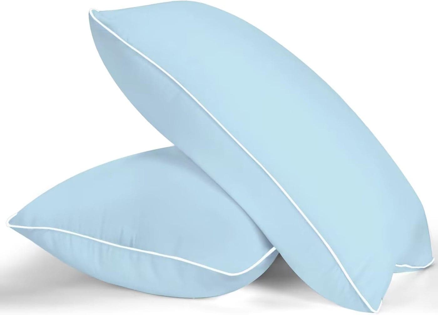 MZOIMZO Bed Pillows for Sleeping Standard Size Set of 2 Cooling Hotel Quality with Premium Soft Down Alternative Fill for Back Stomach or Side Sleepers 43x66CM Blue