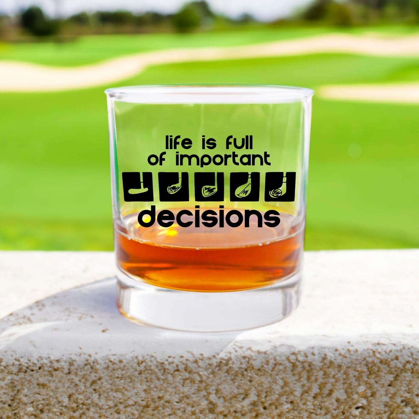 Blue Ridge Mountain Gifts Golf Whiskey Glass Whiskey Glasses Cocktail Gift Great Glasses For Old Fashioneds Unique Golf Gifts For Men
