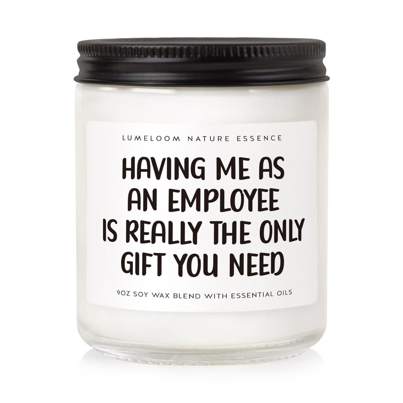 LUMELOOM Funny Boss Gifts for Women Men 9oz Lavender Scented Soy Wax Candle Best Bosses Gifts for Boss Lady Female Male Manager Christmas Bosss Day Birthday Appreciation