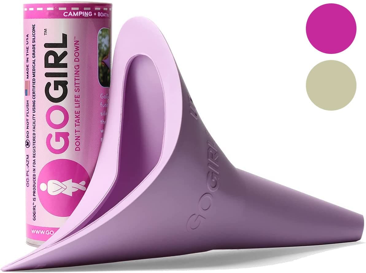 GoGirl Female Urination Device FUD 1 FUD Made in The USA Pee Standing Up Portable Female Urinal for Women Soft Flexible Reusable Pee Funnel MedicalGrade Silicone Pink