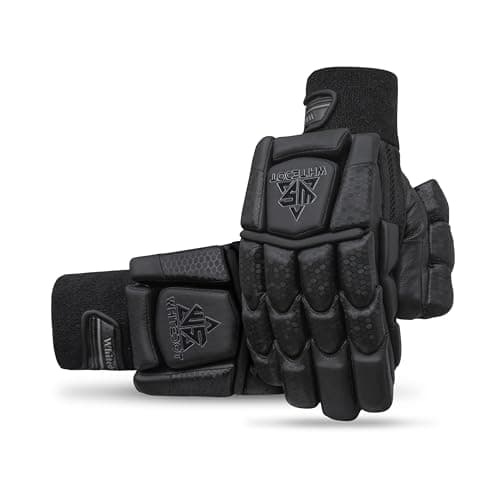 Whitedot Egret Lovlorn Cricket Batting Gloves Suitable for Mens/Adult/Large Left Hand Batsman, Black