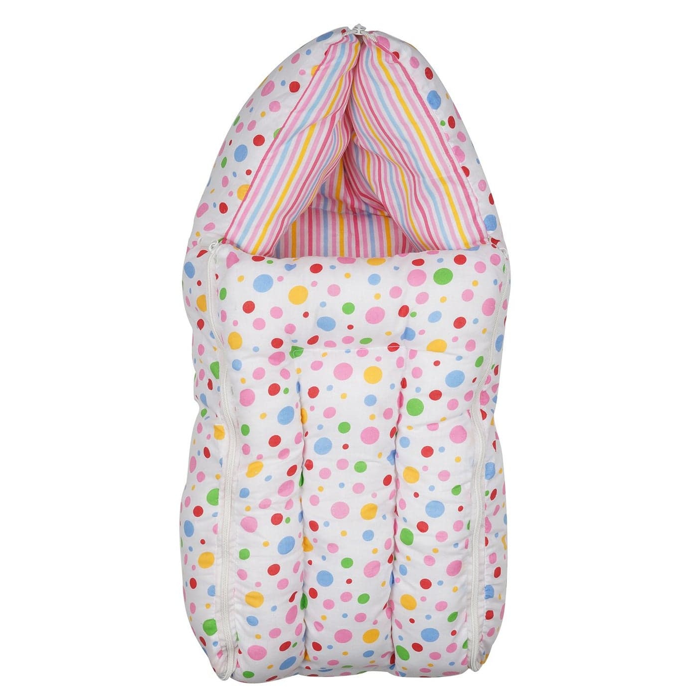 First Kids Step Baby Sleeping Bag Cum Baby Carry Bag Pink 03 Months