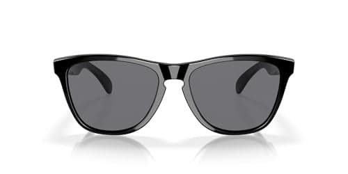 Oakley OO9013 Frogskins Square Sunglasses, Polished Black/Grey, 55 mm