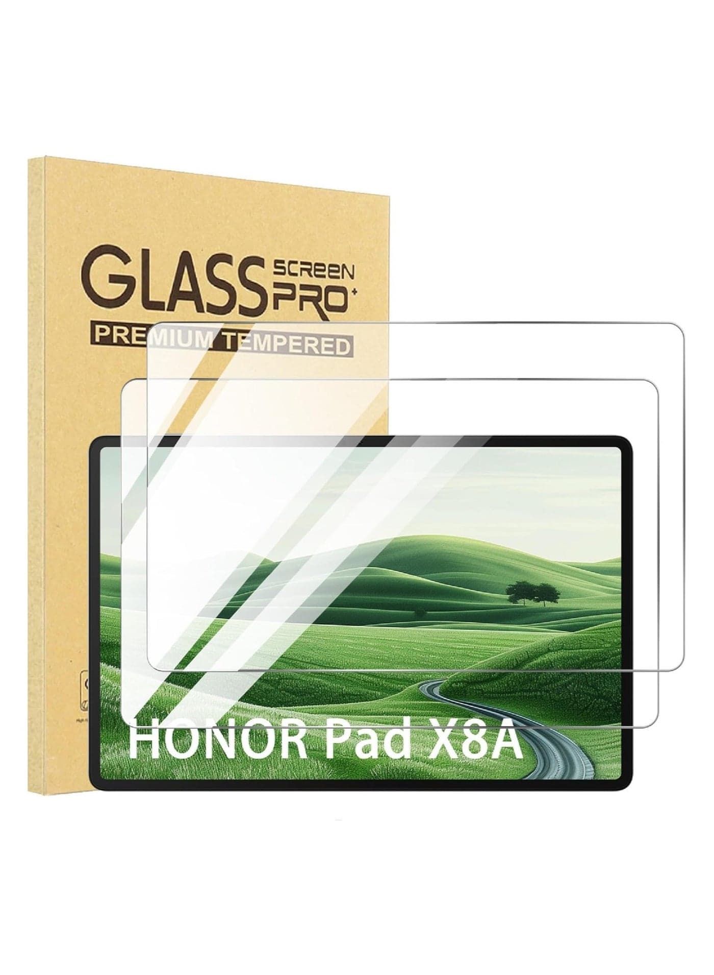 【2 Pack】 Tempered Glass Compatible with Honor Pad X8a 11 inch 2024, High Transmittance Glass, Shatterproof, Case Friendly, Screen Protector for Honor Pad X8a