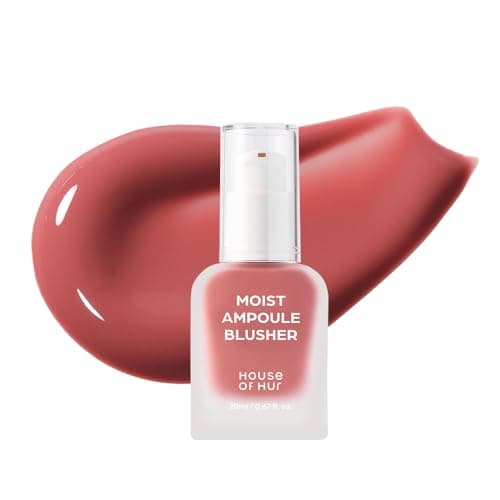 House of Hur Liquid Blusher Korean Makeup Hydrating Liquid Blush WaterBased Blendable Buildable Hyaluronic Acid Panthenol Dewy Finish 11 Shades 03 Rose Brown 20 ml068 fl oz