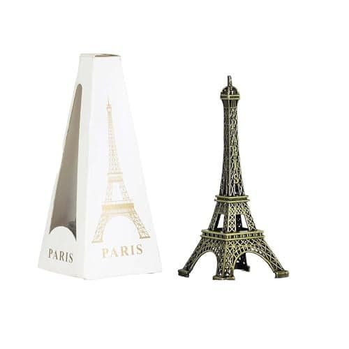 THE QUIRKY HOME Mini Eiffel Tower, Showpiece, Souvenir, Model, Replica, Monuments, Decorative Showpiece, Antique Finish, Decorative for Home/Car Dashboard (8.5 cm/ 3.5 Inch) (Metal)