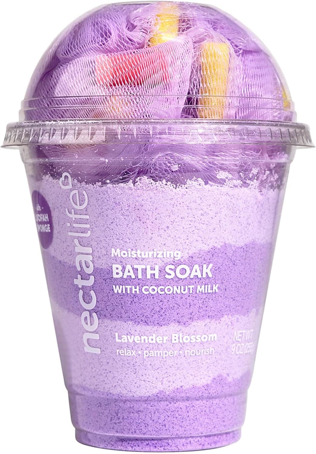 Bath Soak Salt Bath Bubble Bath Natural Detox Foaming Body Soak Foot Soak Vegan Body Skin Care 9 oz Lavender