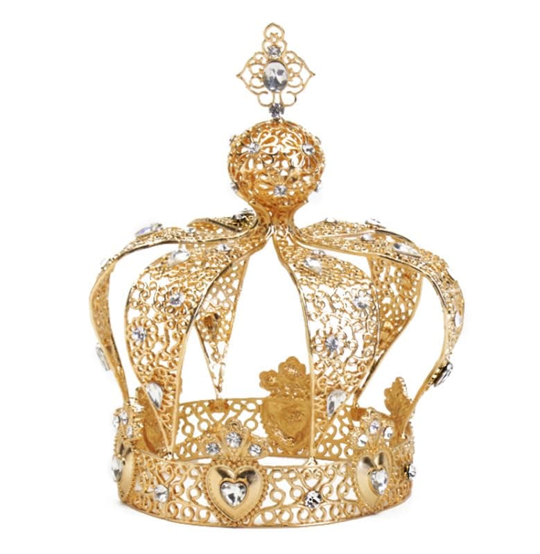 YOVECATHOU Crown Creative Metal Cake Topper Accessory For Wedding Party Special Event Wedding Birthday Baby Shower Decorations Gold