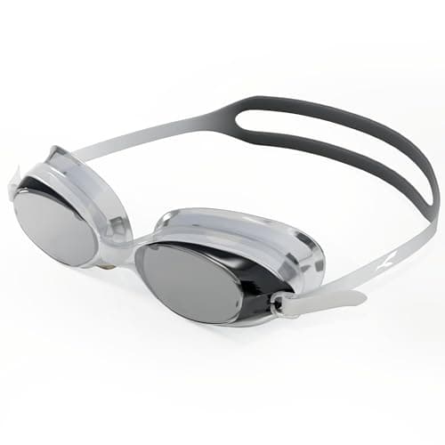 KONEX Anti-Fog UV Protection Swimming Goggles for Men, Women | Wide-Angle Vision with Silicone Comfort & Adjustable Strap | Perfect for Adults & Children (Black)